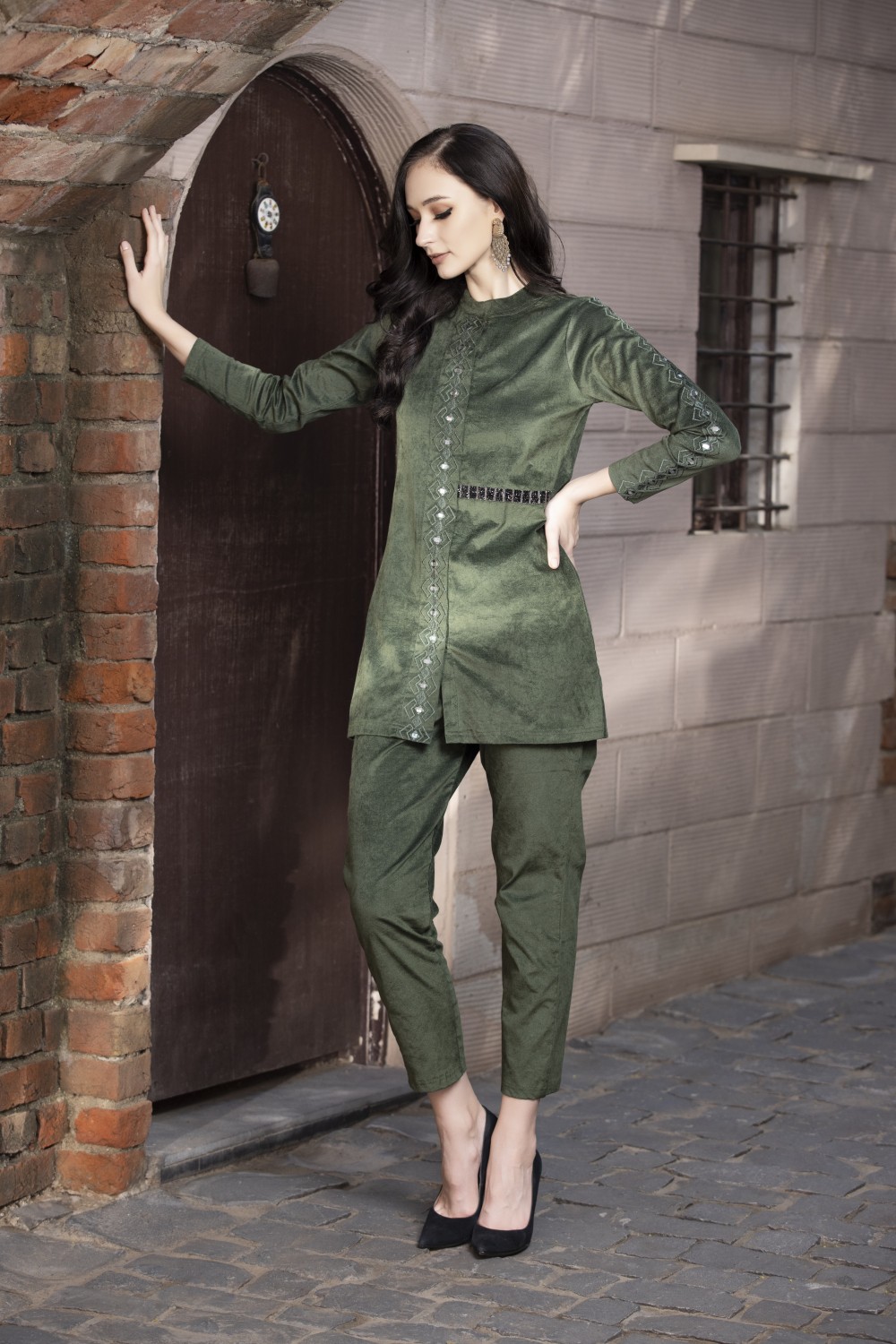 Buy OLIVE CO-ORD SET Online in India