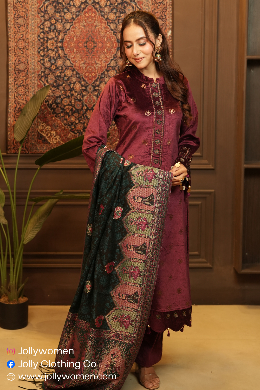 PINK PREMIUM DUPATTA SET
