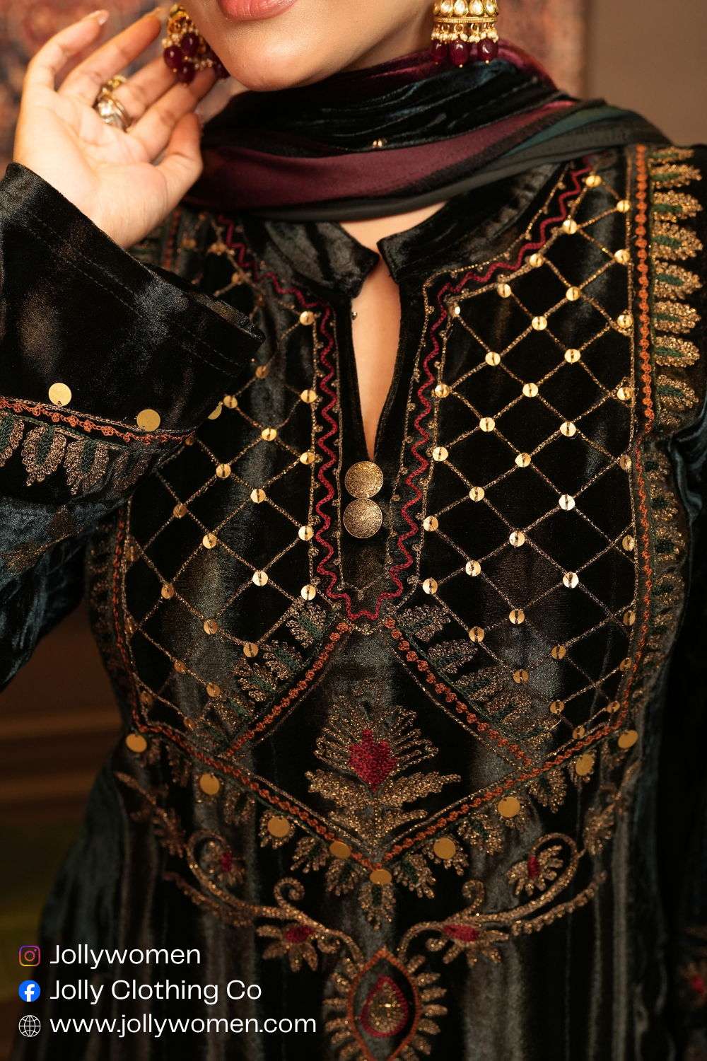 BLACK LUXURY KURTA SET