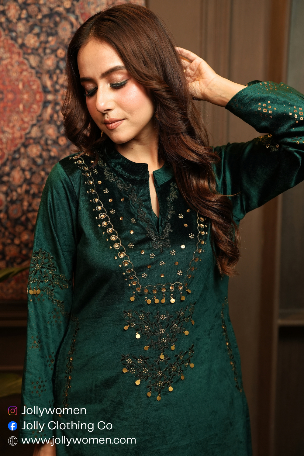 GREEN PREMIUM DUPATTA SET
