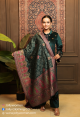 TEAL PREMIUM VELVET DUPATTA SET