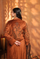 RUST BANARASI DUPATTA SET